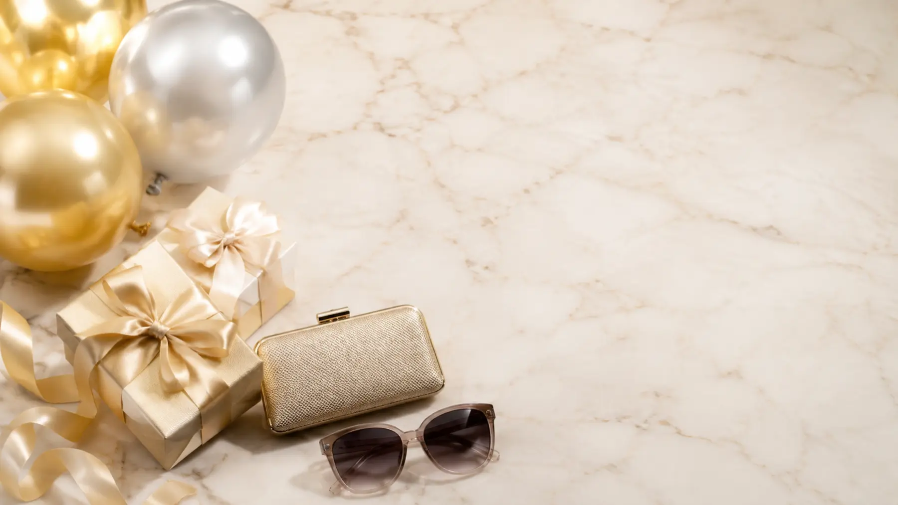 Elegant party accessories, gifts and balloons
